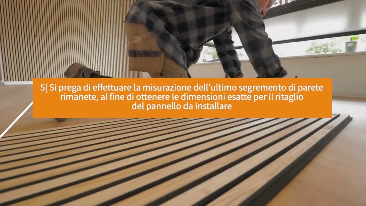 Installazione dei pannelli fonoassorbenti (Akupanel)