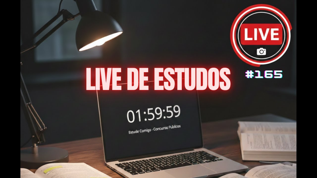 #165  (12H)  Estude Comigo || Concursos Públicos