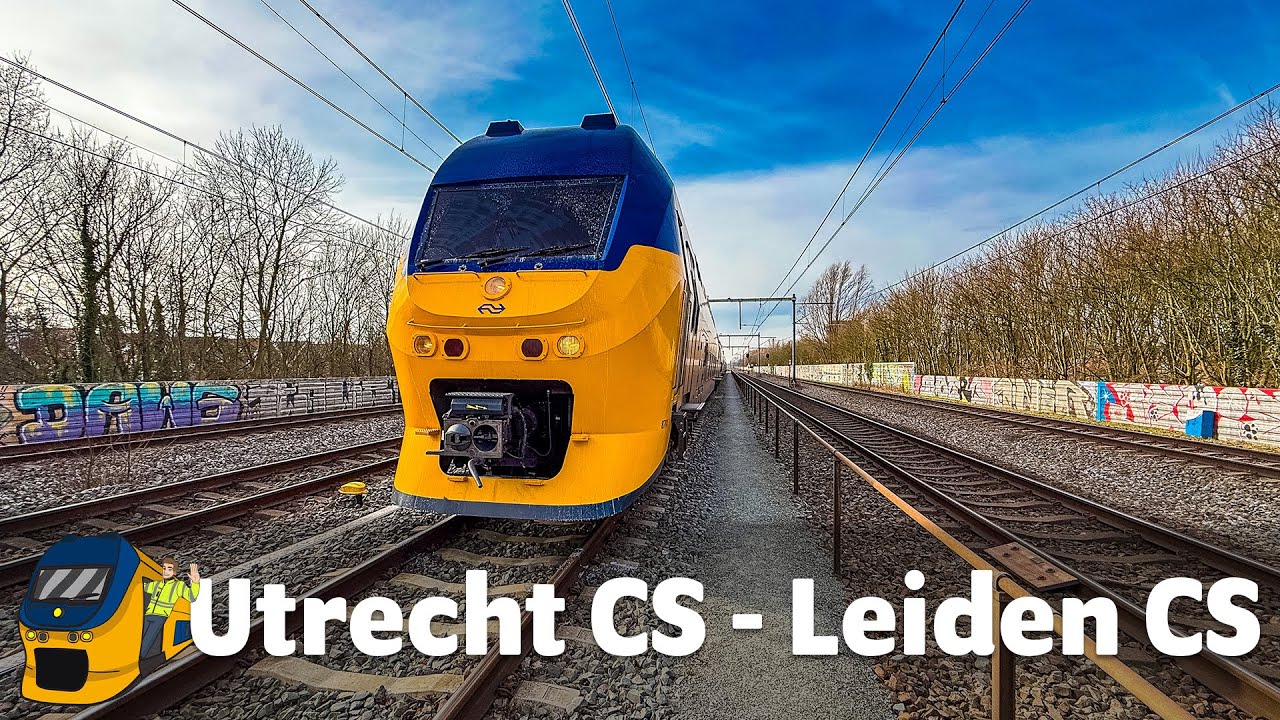 Остановка на станции спринтера! | Intercity Utrecht Centraal - Leiden Centraal (VIRM)