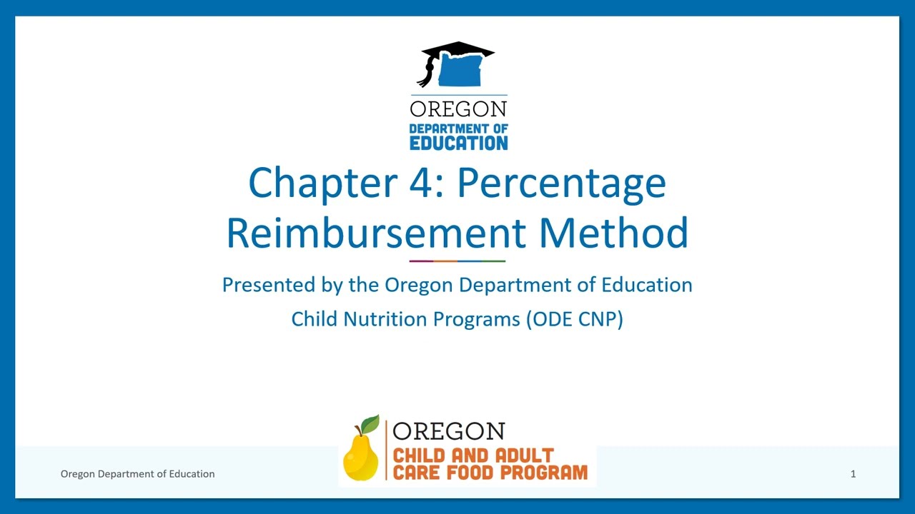 Chapter 4 - Percentage Reimbursement Method