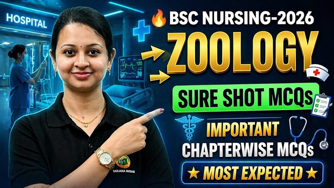 OJEE B.Sc Nursing 2026 Zoology  Sure Shot MCQs