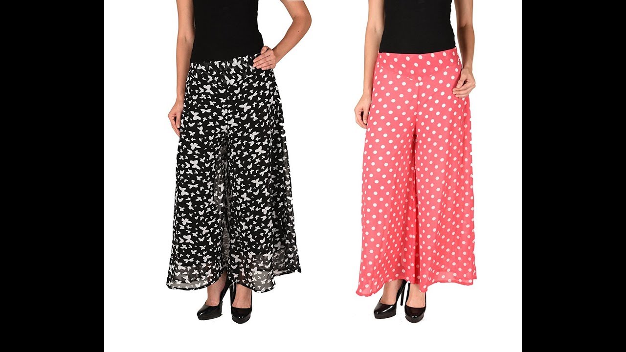 How to make latest designer palazzo pants / Tuk pleats DIY