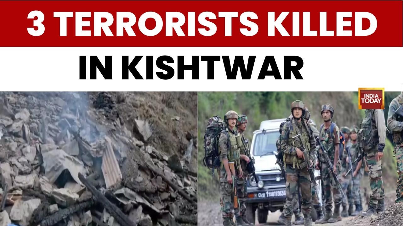 Three Terrorists Including Jaish Commander Neutralised In Kishtwar Anti-Terror Operation