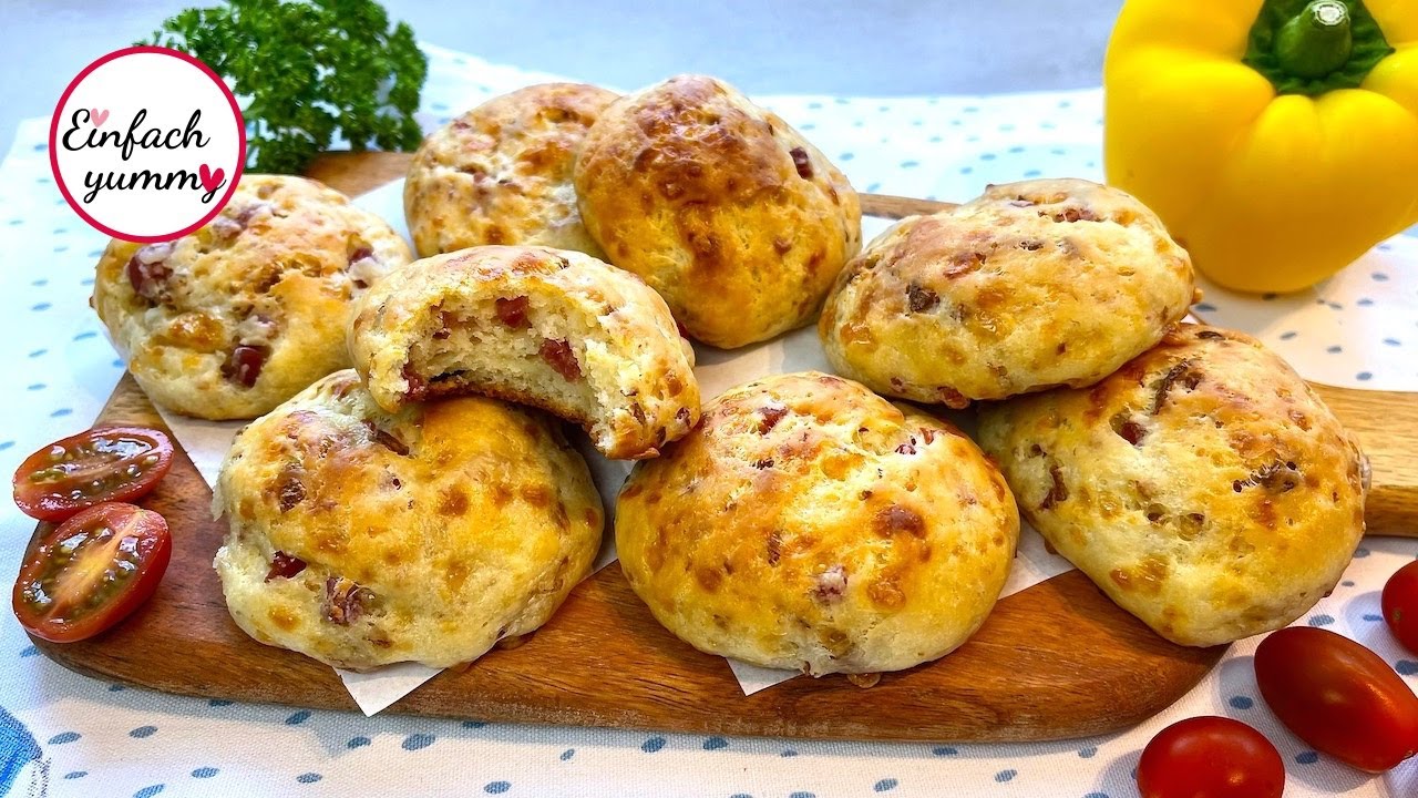 Speck Zwiebel Brötchen 😋 perfekt fürs BBQ Thermomix® TM6