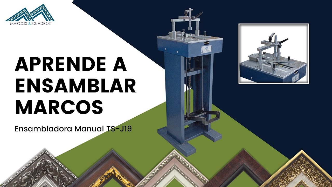 Aprende a ensamblar marcos con la ensambladora manual TS-J19