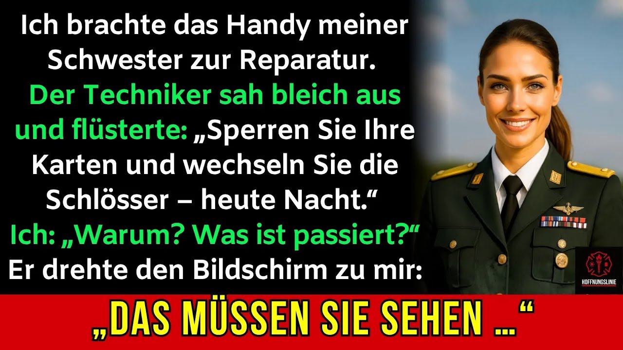 Ich brachte das Handy meiner Schwester zur Reparatur – der Techniker flüsterte： „Sperren Sie alles.“