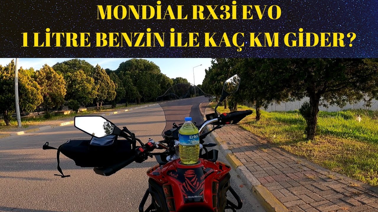 1 Litre Yakıt Testi - / - Mondial Rx3i Evo - Performanslı Sürüş ile Kaç Km Gidilir?- Opet
