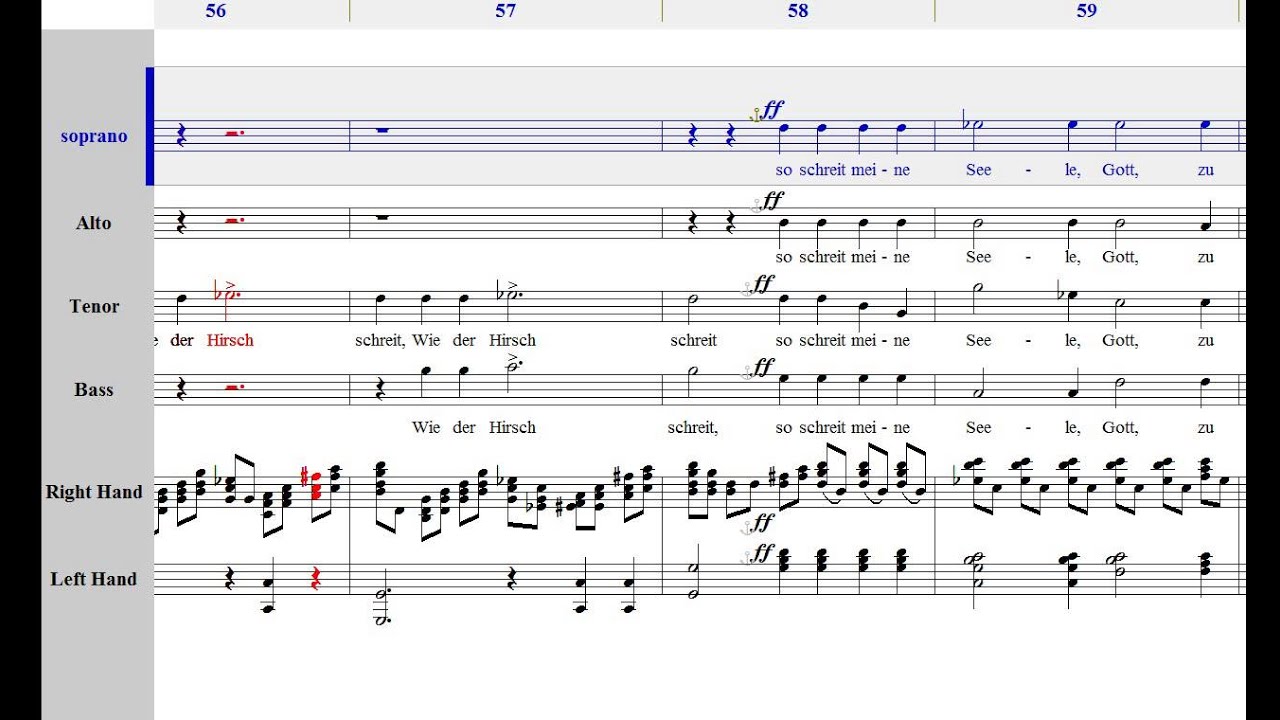 Der 42 Psalm Mendelssohn Soprano 시편 42 멘델스존 소프라노