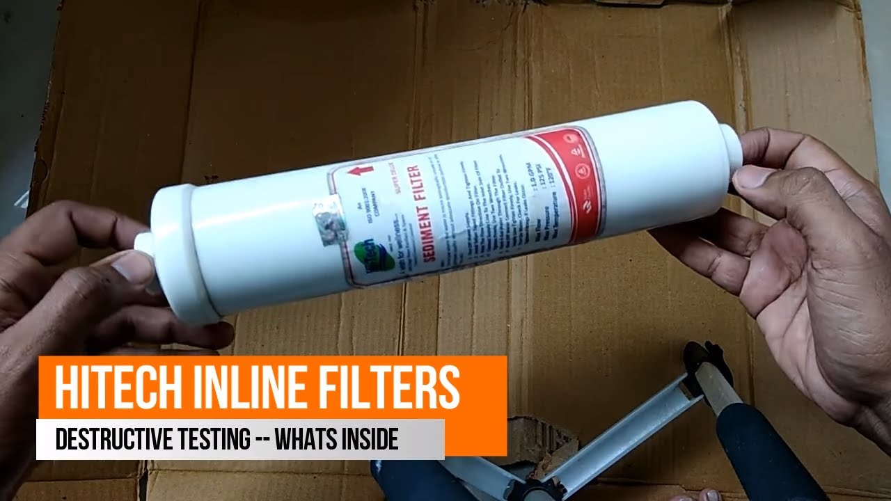 hitech inline sediment and carbon filter what is inside