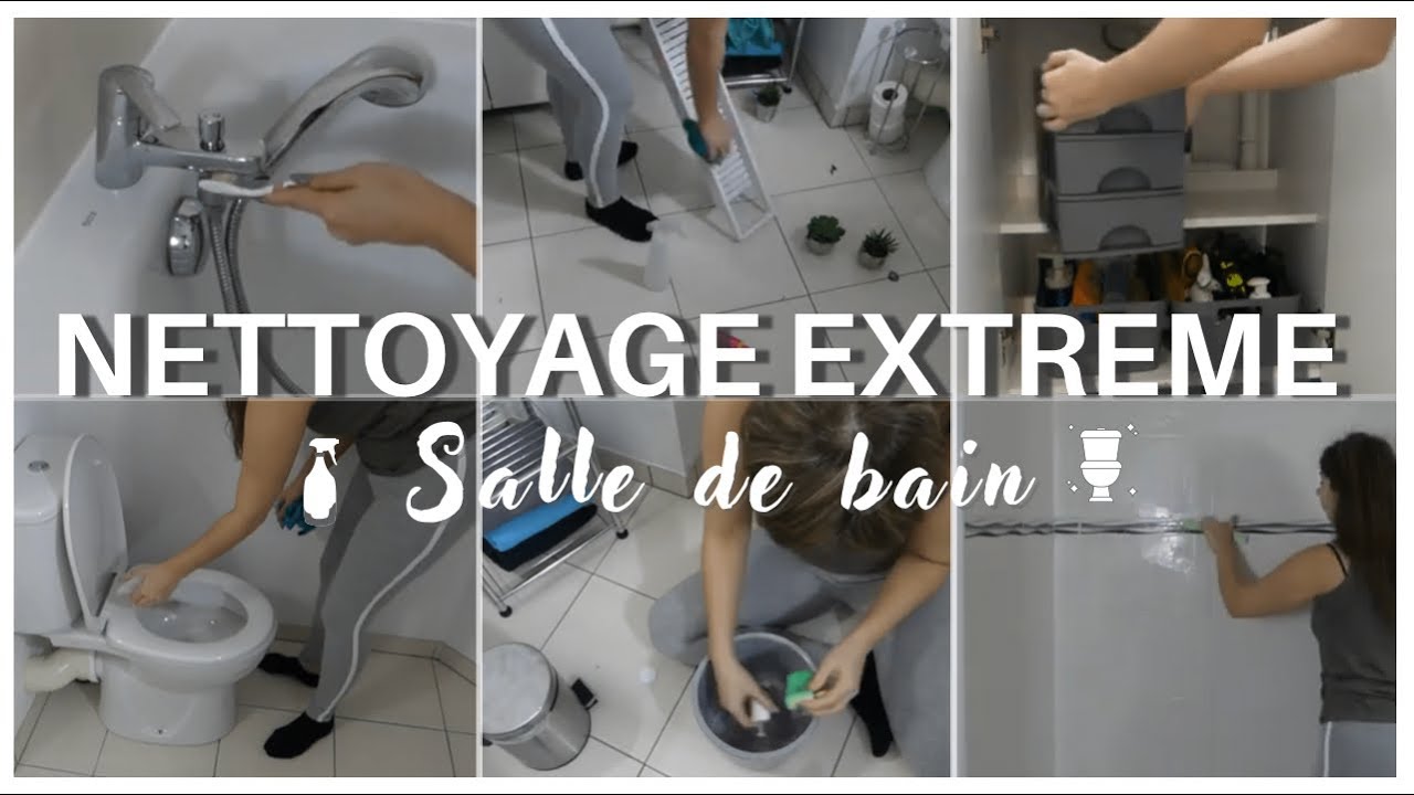 NETTOYAGE EXTREME DE LA SALLE DE BAIN / NETTOIE ET MOTIVE TOI AVEC MOI | ASTUCES | CONSEILS