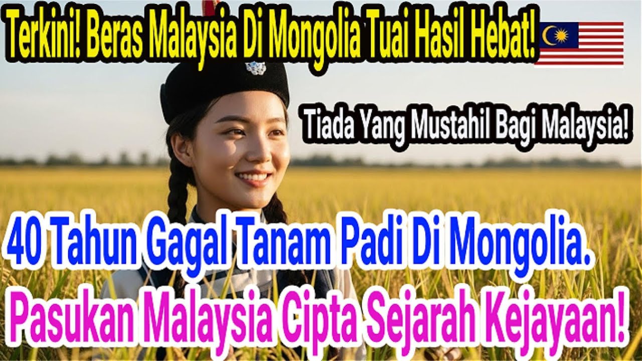 Keajaiban Di Mongolia! 3 Rakyat Malaysia Berjaya Tanam Padi Dalam 6 Bulan Selepas 40 Tahun Gagal!
