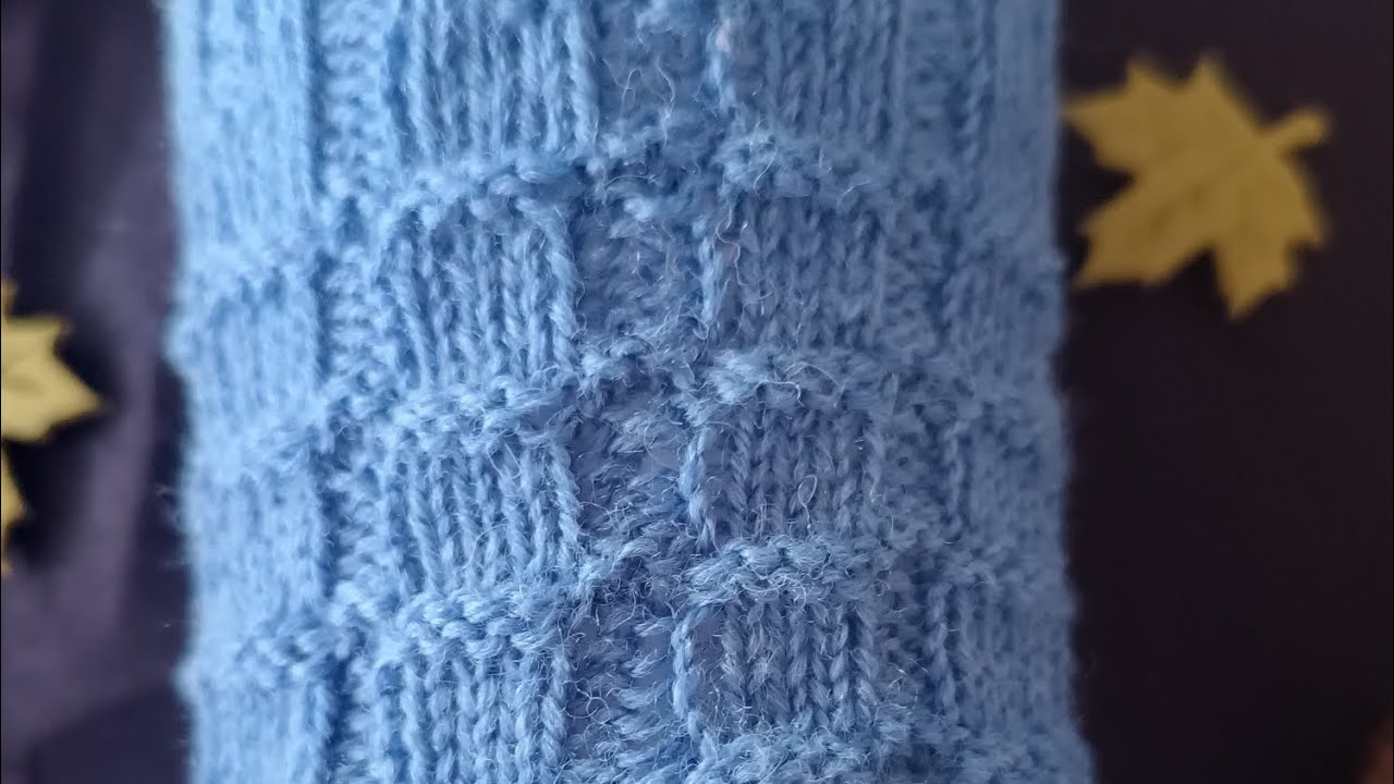 Einfaches Strukturmuster für Socken/Stulpen, nur rechte und linke Maschen, Mustersatz 6M/8R