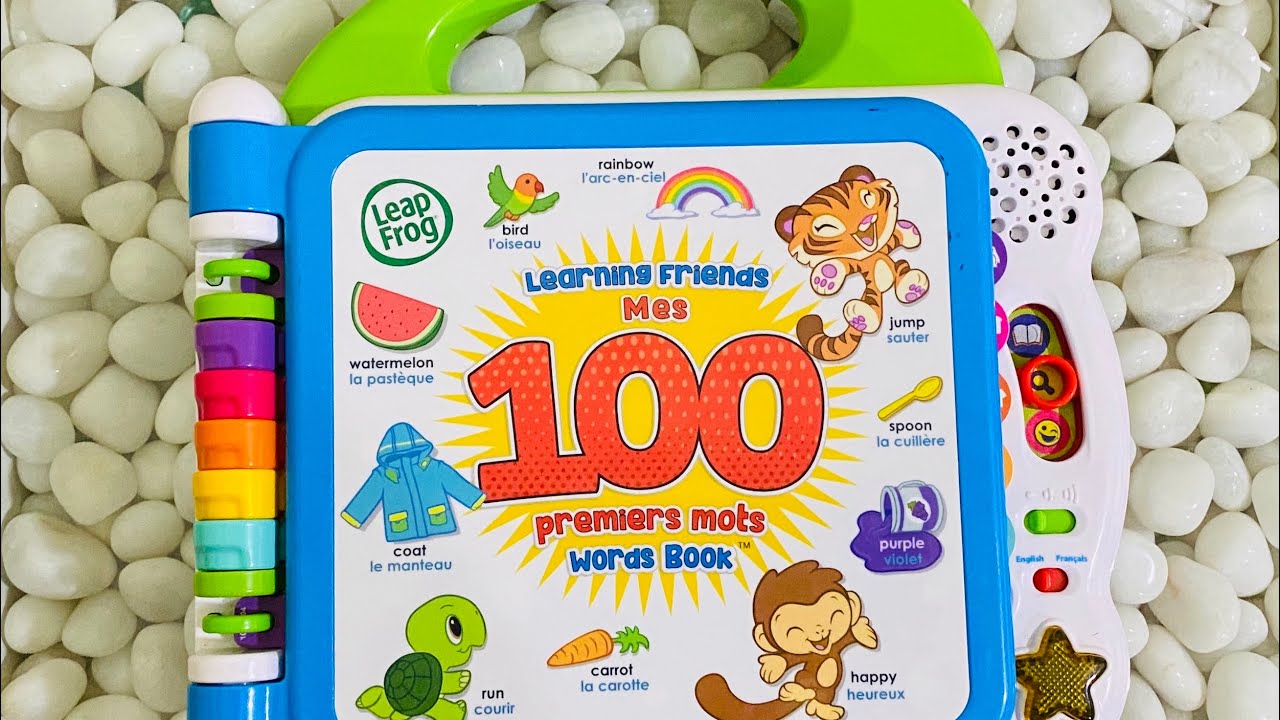 LeapFrog Learning Friends 100 Words Book,Green Review-best vocabularies learning book for 18months+