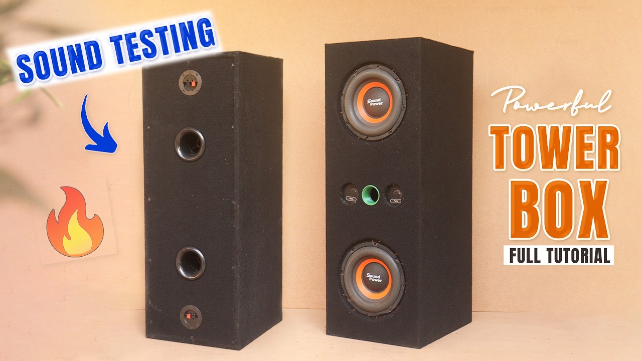 DIY High Bass Tower Speaker Sound Testing 🔊| Deep Bass & Crystal Clear Sound Check 🔥