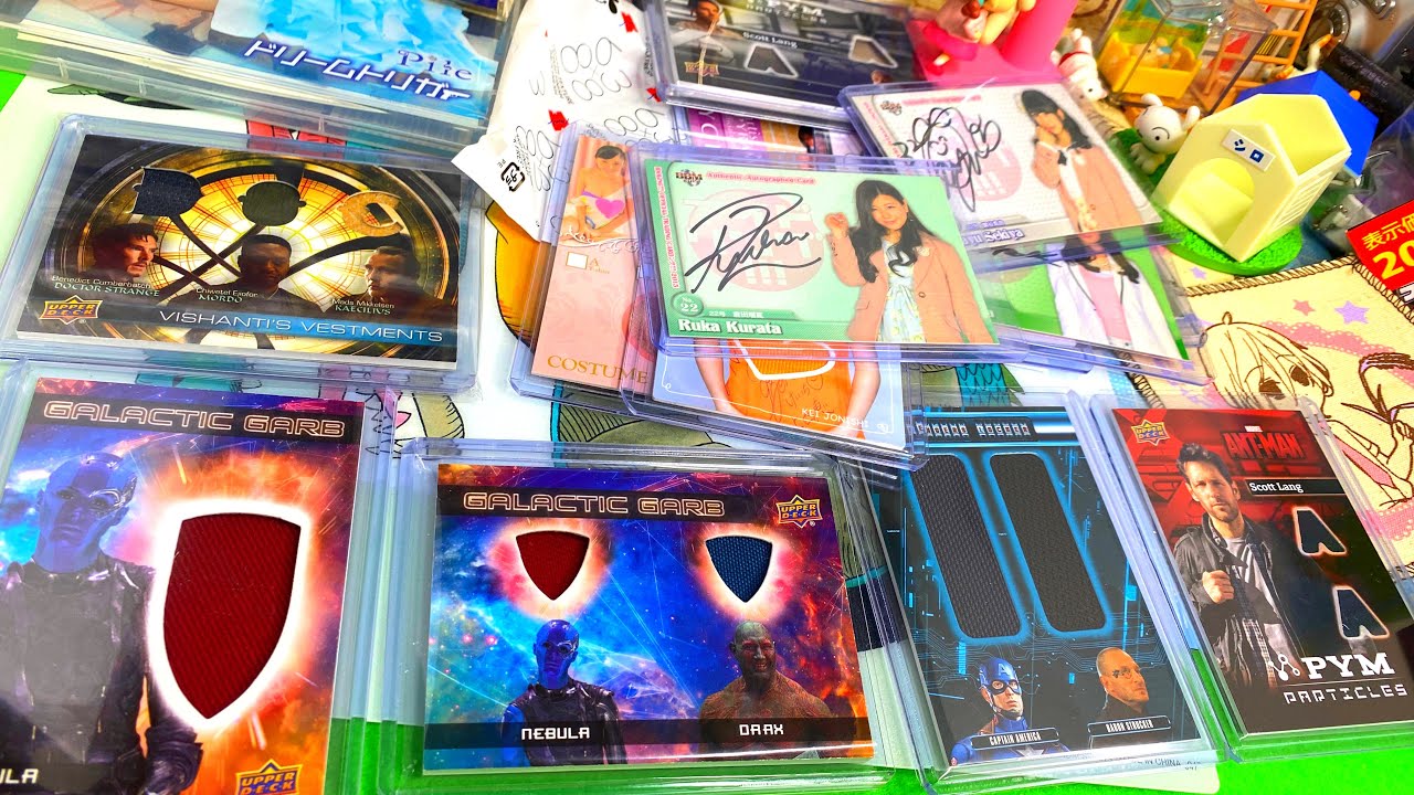 直筆サインカードやコスチュームカード！マーベル アベンジャーズ アイドリング アイドル【トレカ】ミント購入品紹介