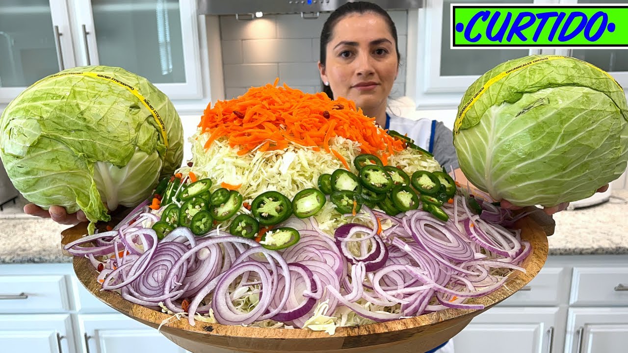 Curtido para pupusas |🤩❤️ Para **PRINCIPIANTES**