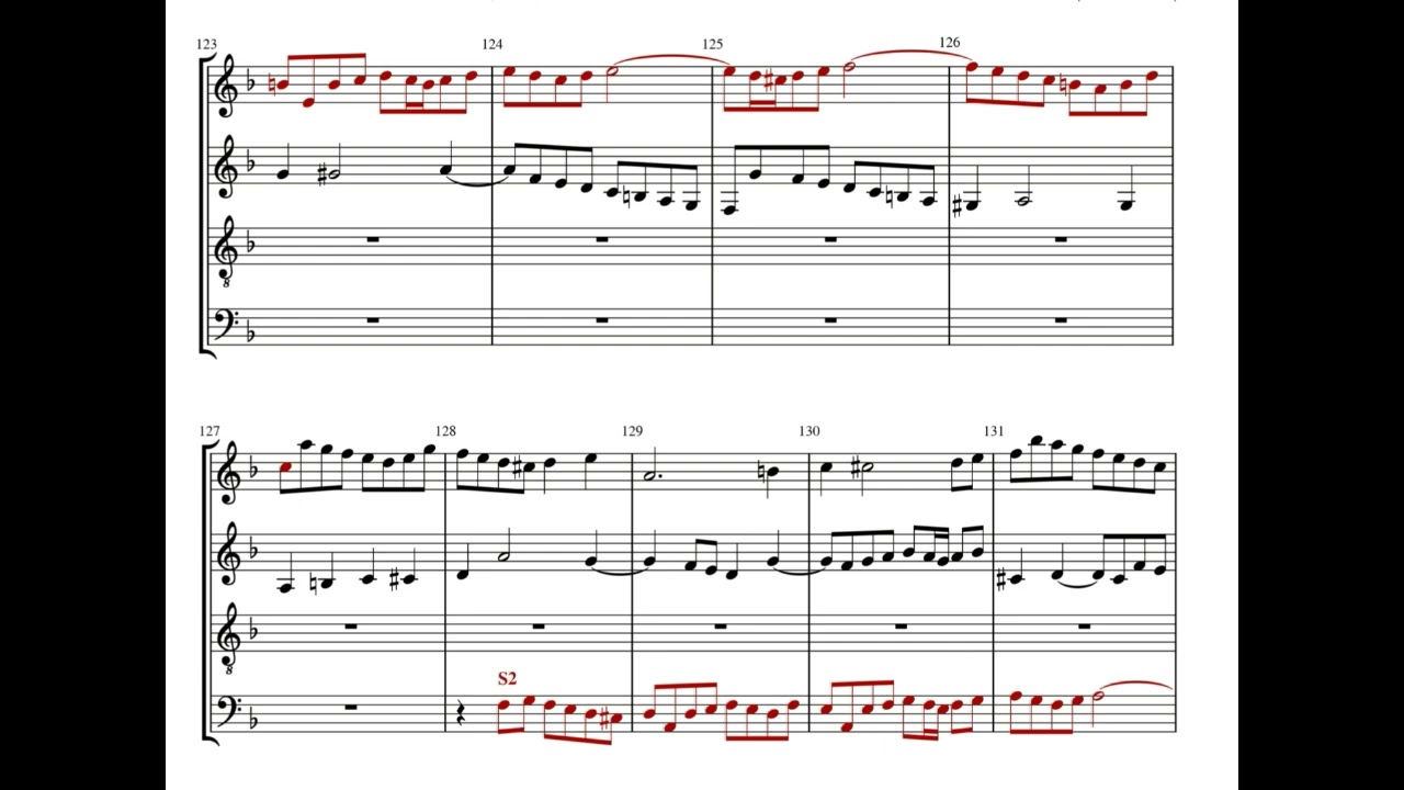 Bach - Contrapunctus 14 - Completion by Yngve Jan Trede (1995)