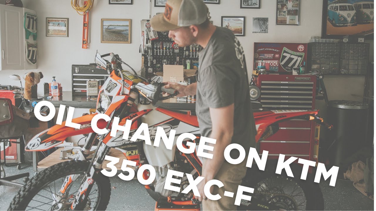 KTM 350 EXC-F Oil Change | Garage Edition