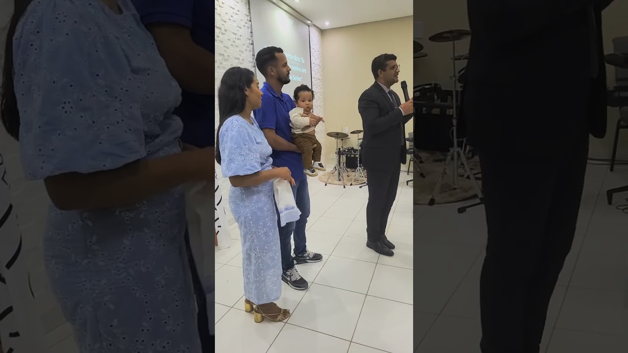 #apresentação de  João  Vicente   hoje  na igreja 