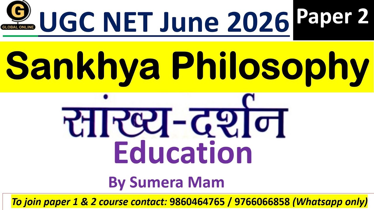 Sankhya Philosophy for UGC NET June 2026