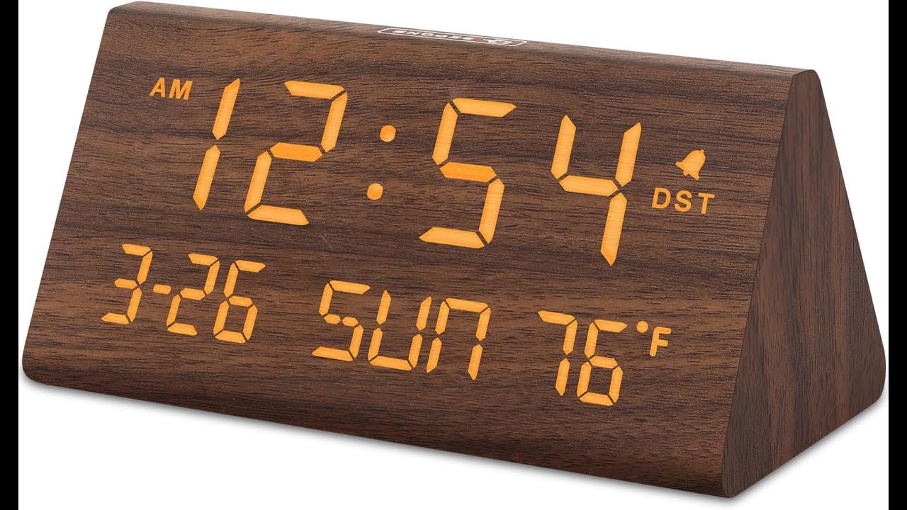 DreamSky Digital Alarm Clock Review: Stylish and Functional Wooden Desk Clock