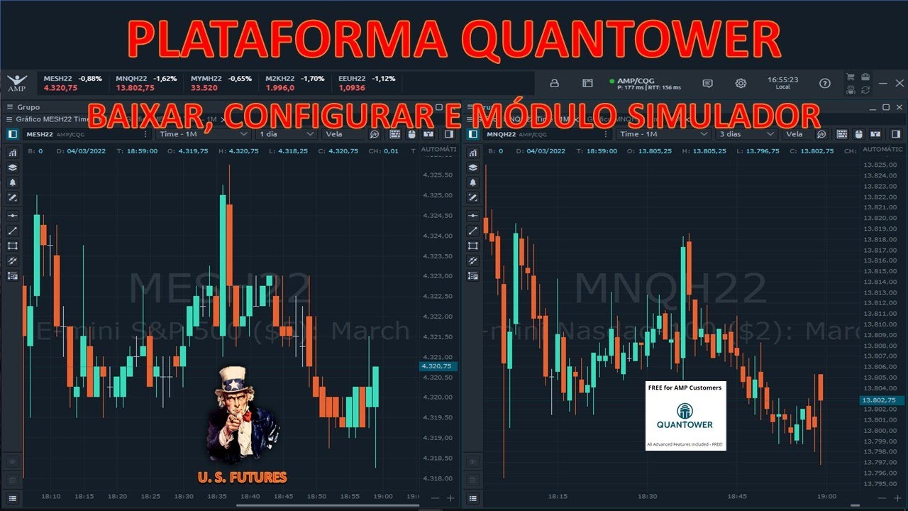 Plataforma Quantower: Como Baixar e Instalar, Configurar, Módulo Simulador e Possíveis Erros