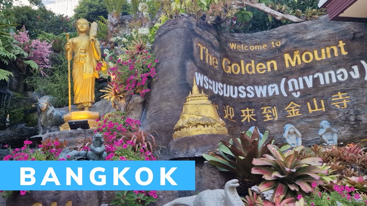 Bangkok: Wat Saket and the Golden Mount (pokonujemy 344 stopnie, by podziwiać miasto z g&oacute;ry!)