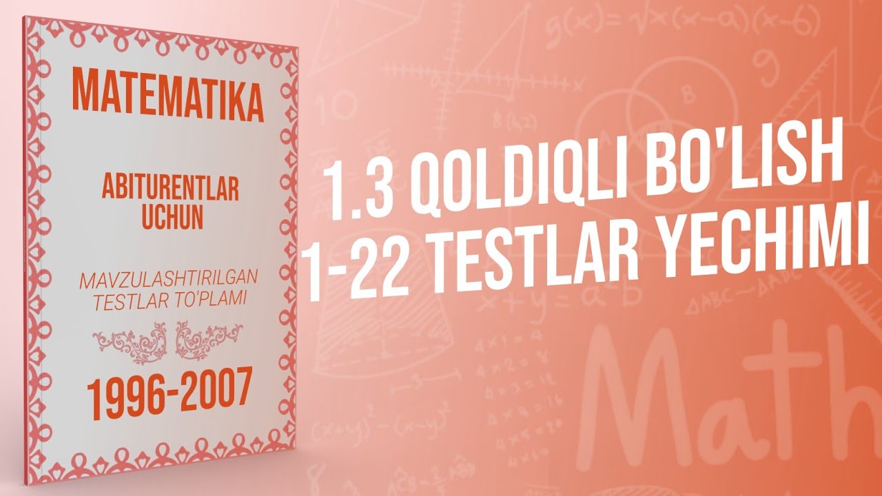 AXBOROTNOMA. QOLDIQLI BO'LISH!
