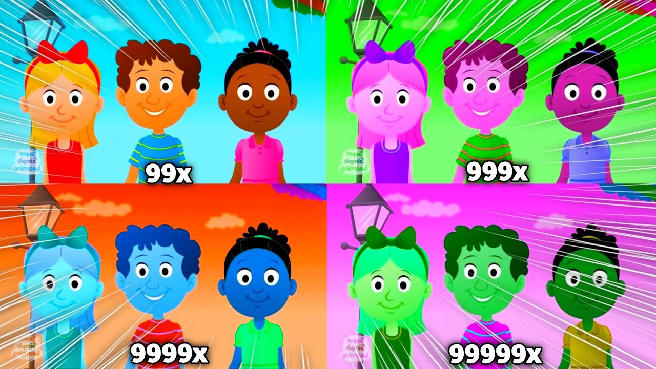 Super Simple Songs Alphabet Street Intro Accelerated to 999999x Speed Klasky Csupo Effects!