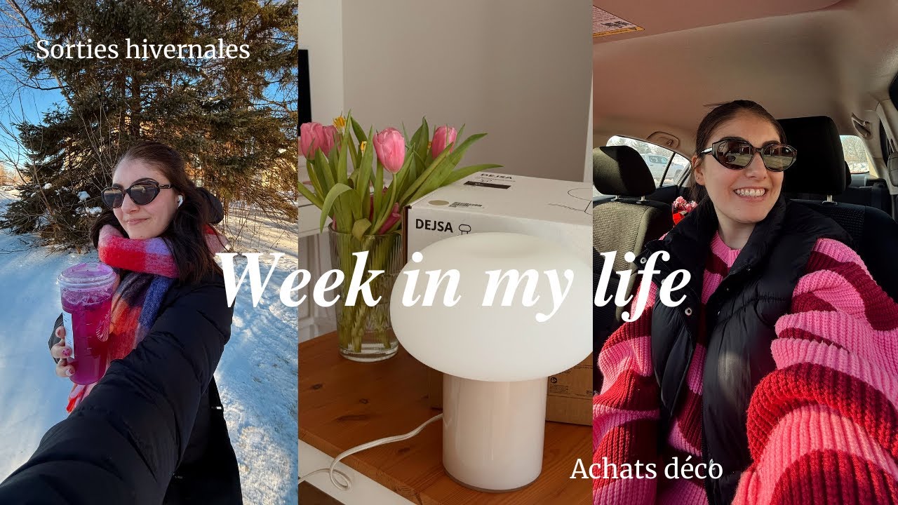 Weekly vlog ❄️💗 Sorties hivernales, Haul Indigo & Achats déco
