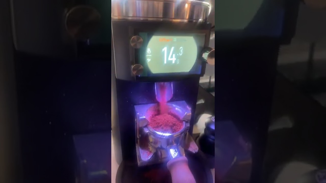 Amazing automatic coffee grinder #sound #viral #satisfying #asmr #video #short #barista #like