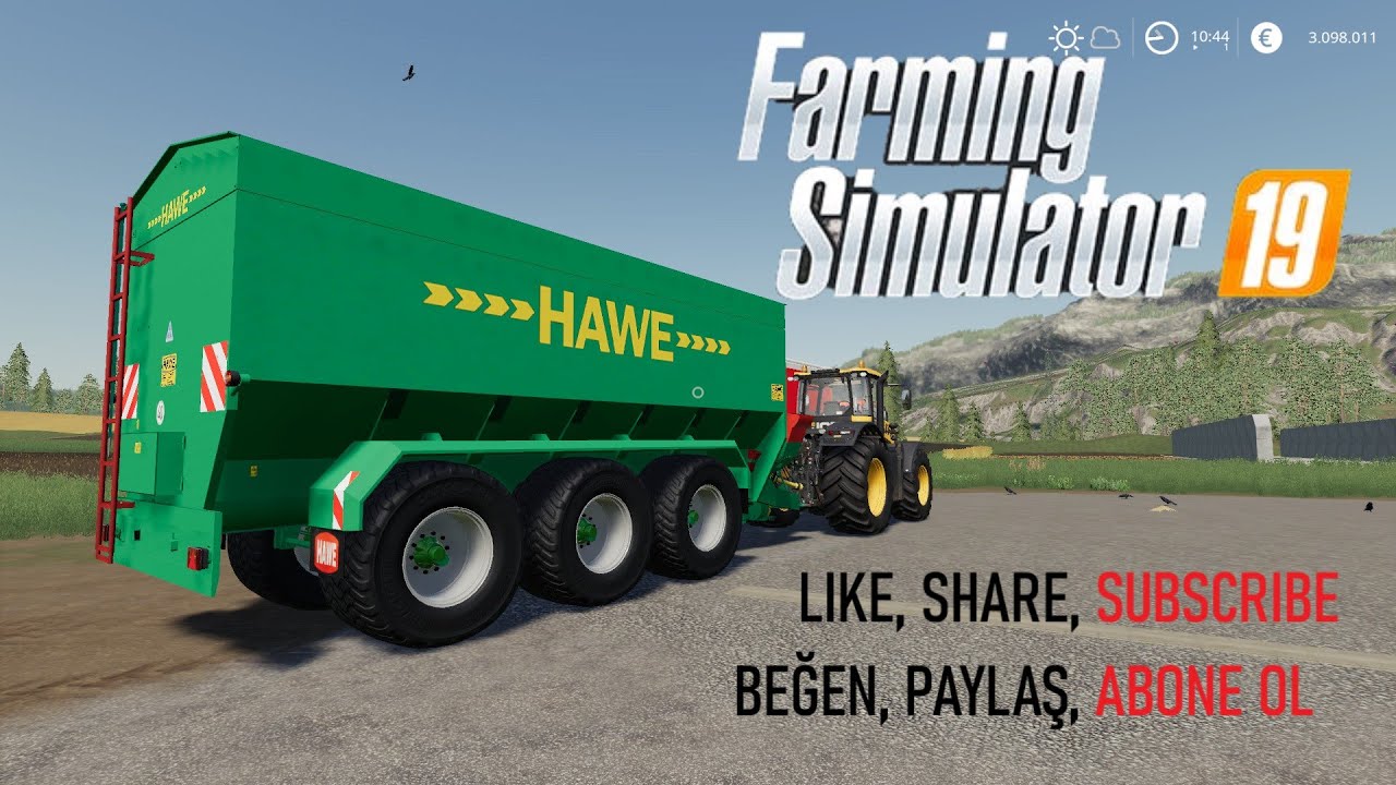Farming Simulator 2019 Hawe ULW 3600 v3.0 Trailer - Römork Mod FS19