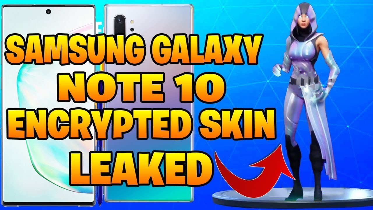 SAMSUNG GALAXY NOTE 10 EXCLUSIVE FORTNITE SKIN LEAKED - Da Vinci Skin