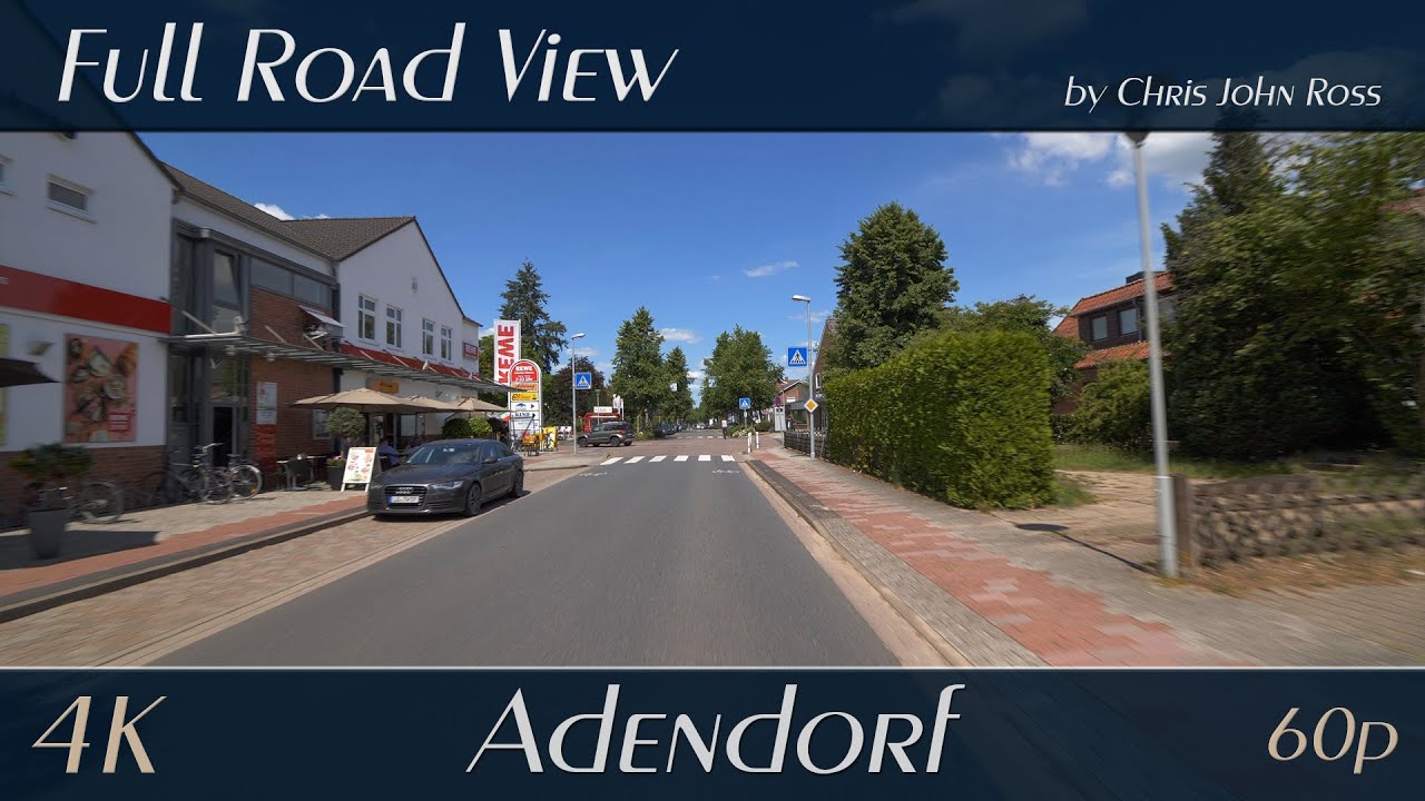 Adendorf, Landkreis Lüneburg, Germany: Kirchweg - 4K (2160p/60p) Ultra HD