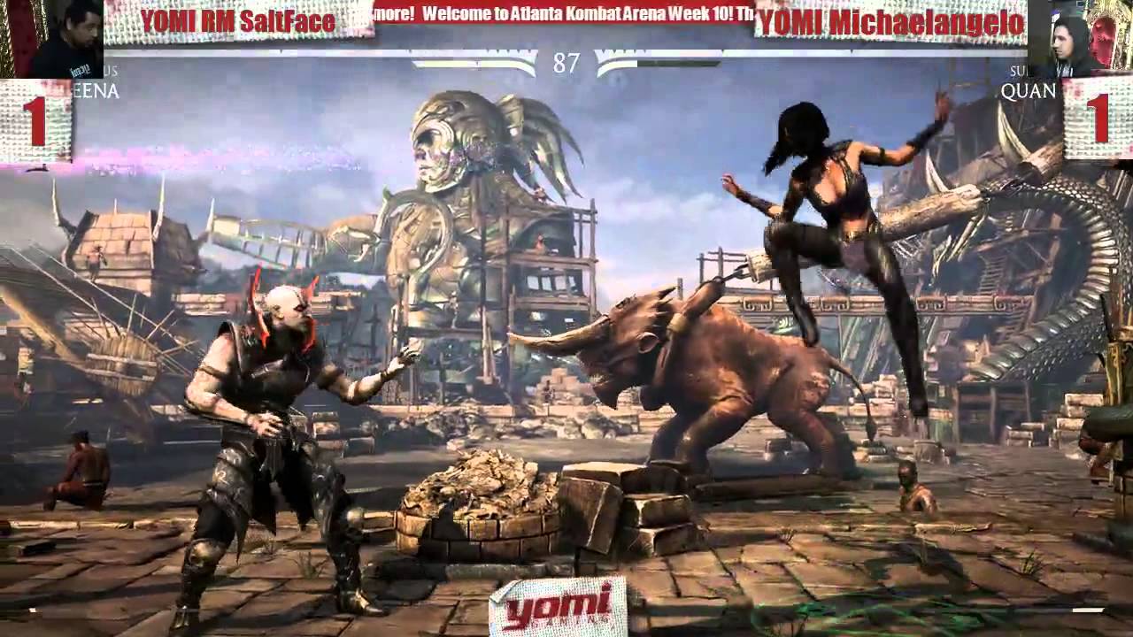 Yomi Gaming MKX Kombat Tuesday Week 10 Winner's Bracket YOMI RM SaltFace vs YOMI Michaelangelo