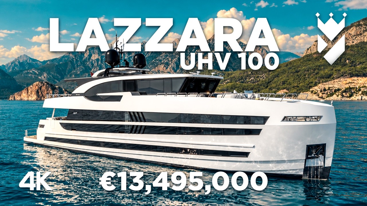Эта 100-футовая яхта Lazzara ощущается как куда более крупная суперяхта!