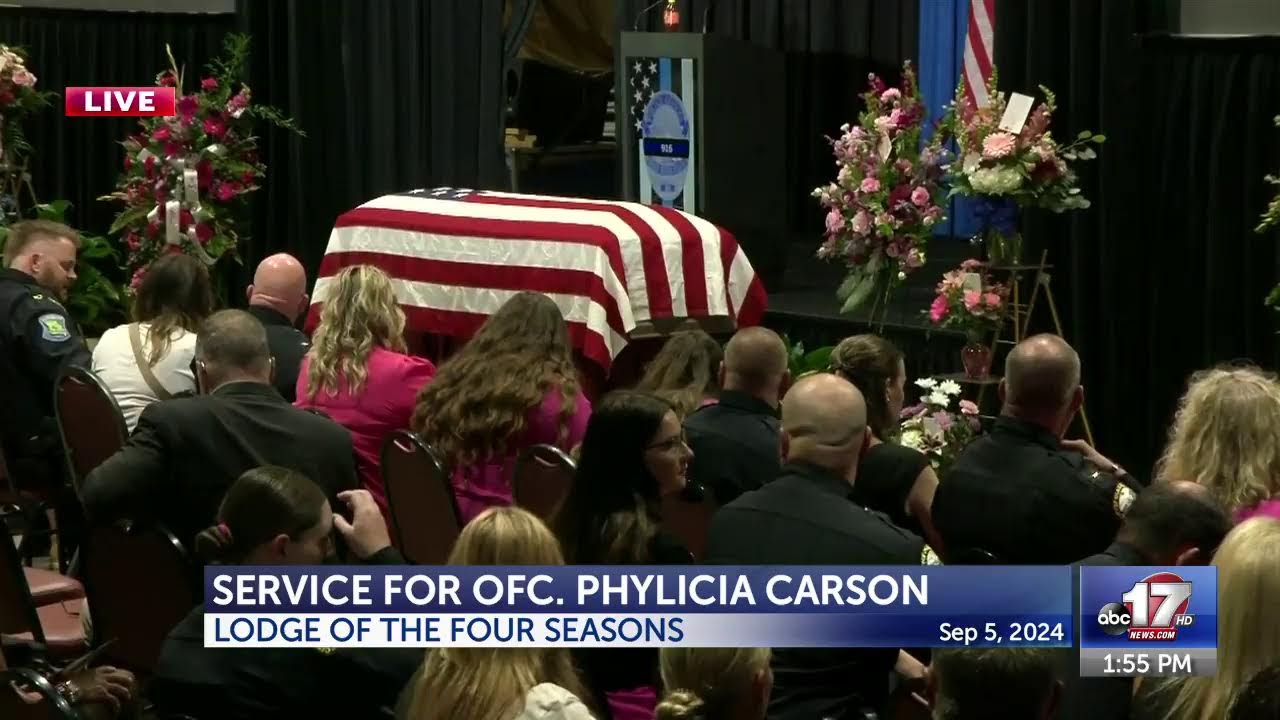 Funeral services for Osage Beach police officer Phylicia Carson