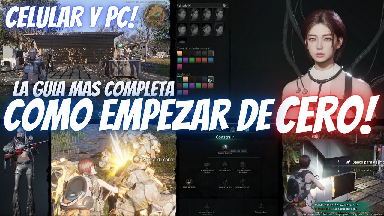 SALIO!! COMO EMPEZAR de CERO! TUTORIAL Y GUIA COMPLETA! Principiantes | ONCE HUMAN Espa&ntilde;ol | Rido