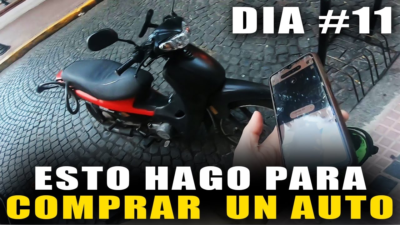 Trabajando en MOTO hasta COMPRAR un AUTO | DIA 11