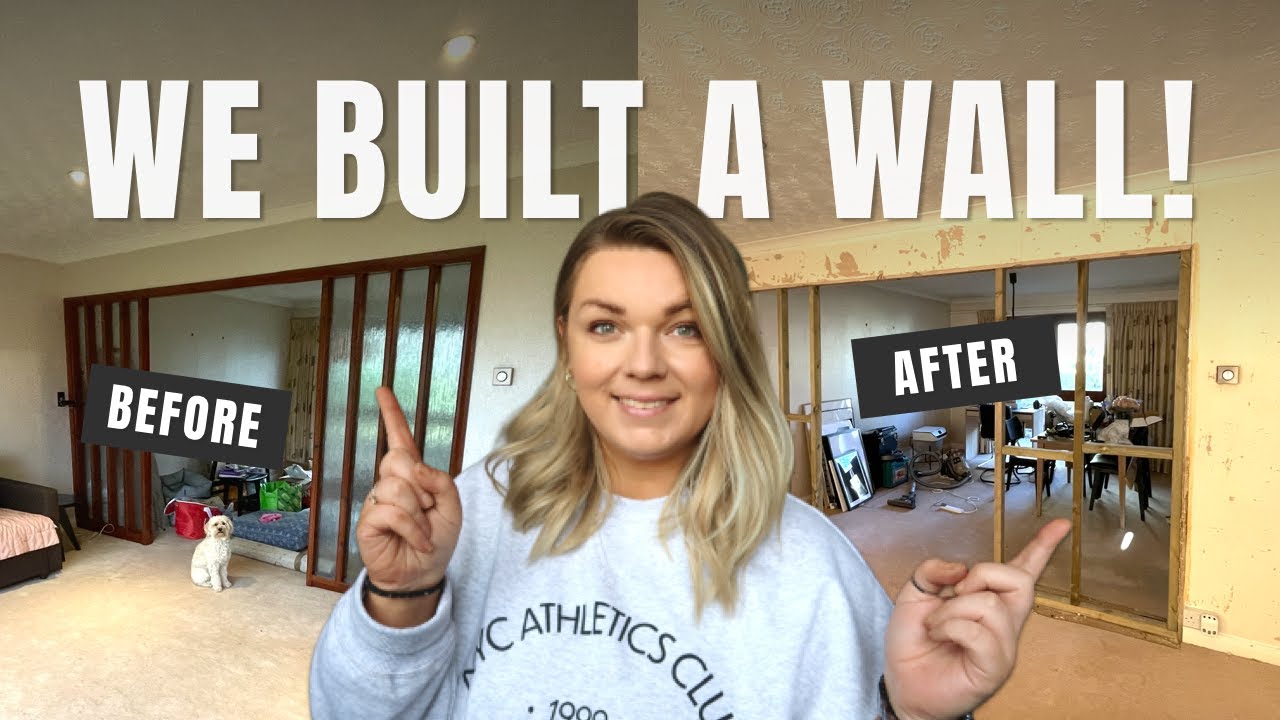 We Built A Stud Wall | Renovation House Update | Louise Henry