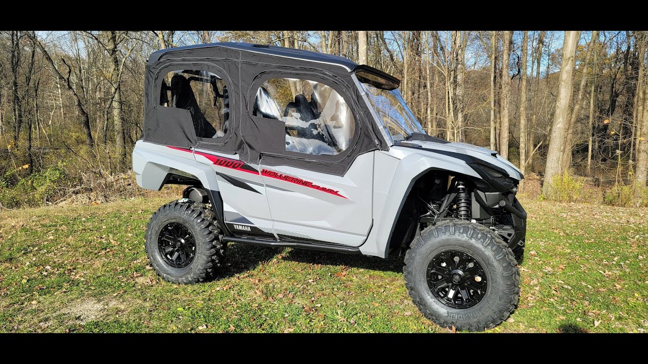 Yamaha Wolverine Rmax 4  2021 Upper Doors Rear Window  Cab Enclosure from Side X Side Enclosures