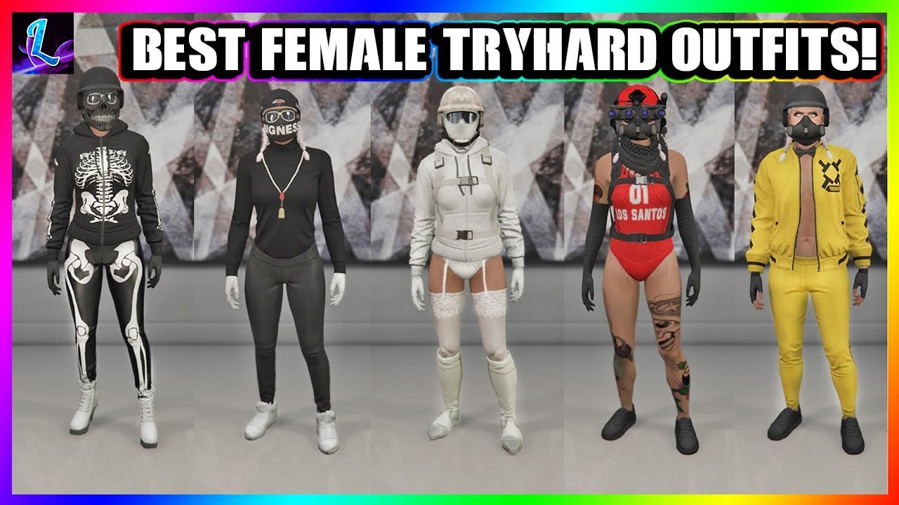 Top 5 Best Female Tryhard Outfits GTA 5 Online