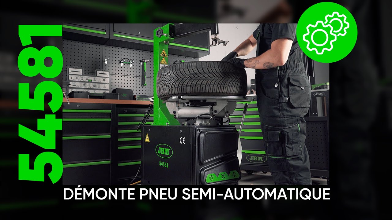 COMMENT UTILISER DÉMONTE-PNEUS SEMI-AUTOMATIQUE AVEC BRAS OSCILLANT REF. 54581
