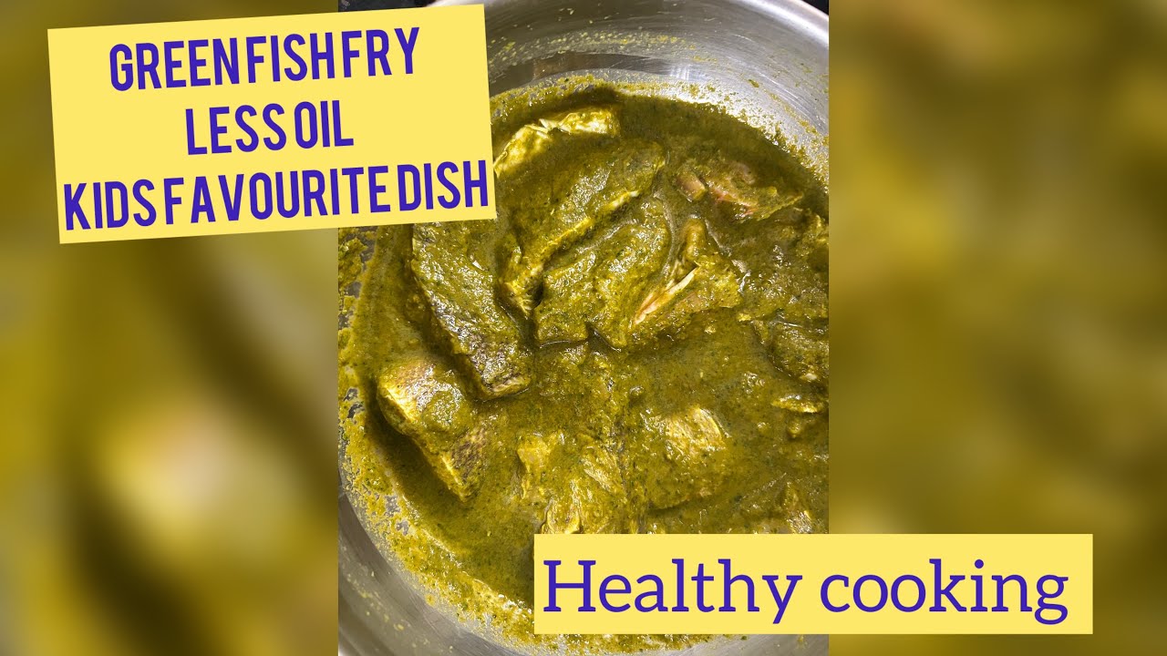 రుచికా గ్రీన్ ఫిష్ ఫ్రై/ Green fish fry less oil / #eveningsnacks #healthy snack