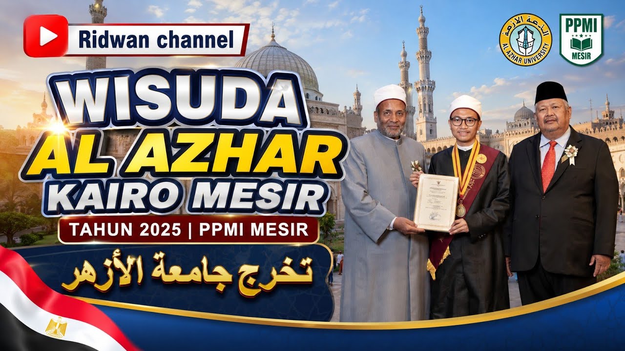 Wisuda Al Azhar Kairo Mesir Tahun 2025 | PPMI Mesir تخرج جامعة الأزهر