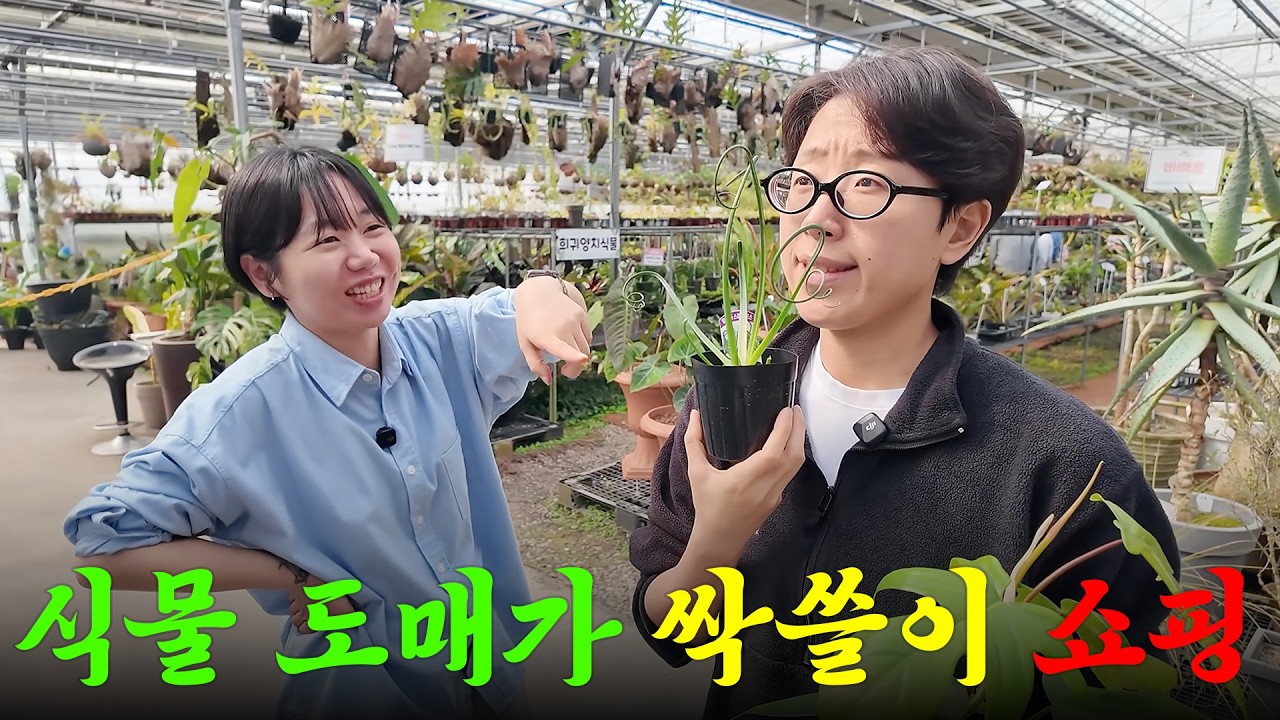 식물에 미친 여자가 돈 쓰는 법