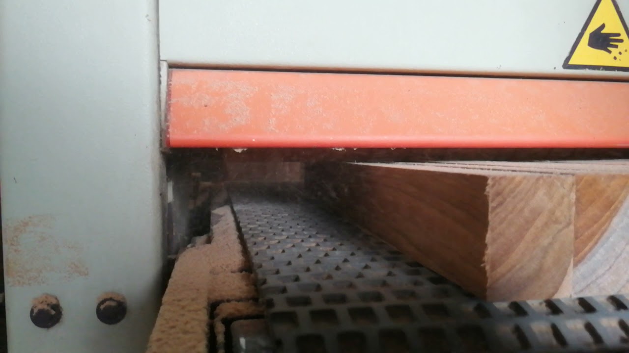 Running test SCM Sandya Win Wide Belt Sander