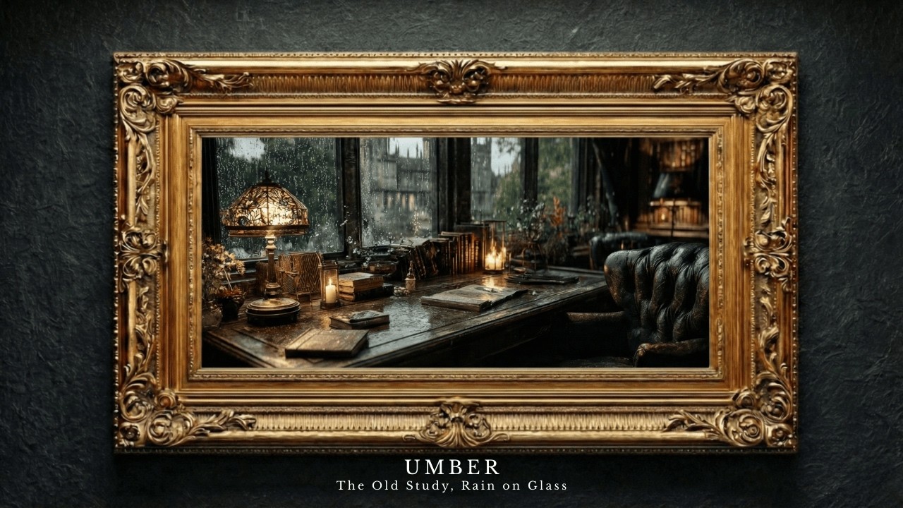 The Old Study | Rain on Window & Dark Cello Ambience