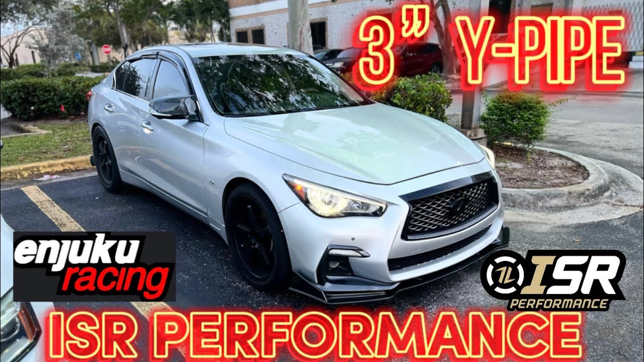 Q50 3.0t GETS NEW ISR PERFORMANCE 3” Y-PIPE INSTALLED (PERFORMANCE MODS)‼️