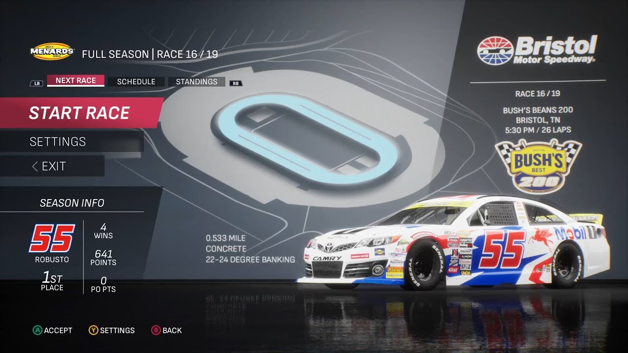 NASCAR 25 - Isabella Robusto Championship Mode - Race 16/19